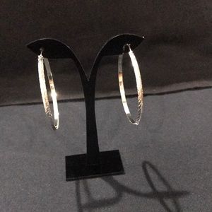 Silver hoops